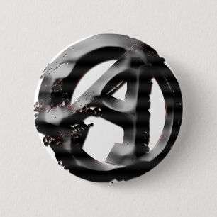 Amerikaanse anarchist ronde button 5,7 cm