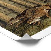 Amerikaanse anekdote: De Wolven afschieten, gegrav Poster (Hoek)