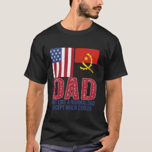 Amerikaanse Angolese vlag - Ontwerp voor Vaderdag T-shirt