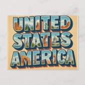 Amerikaanse ansichtkaart briefkaart (Voorkant)