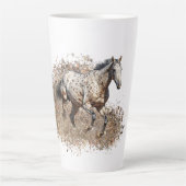 Amerikaanse Appaloosa Horse Latte Mok (Voorkant)