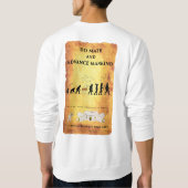 Amerikaanse Apparel Raglan: Wiskunde Smart Caveman Trui (Achterkant)
