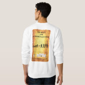 Amerikaanse Apparel Raglan: Wiskunde Smart Caveman Trui (Achterkant volledig)