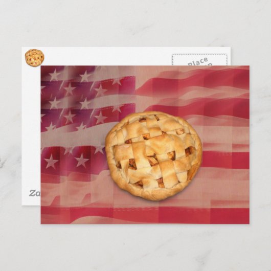 Amerikaanse appeltaart briefkaart (Voorkant / Achterkant)