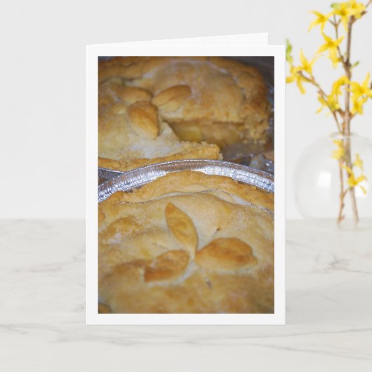 Amerikaanse appeltaarten, dessertkeuken kaart (Gele Bloem)