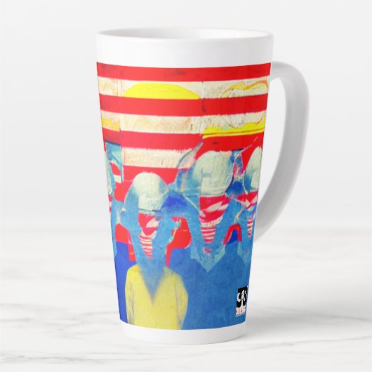 Amerikaanse arbeider latte mok (Rechterhoek)