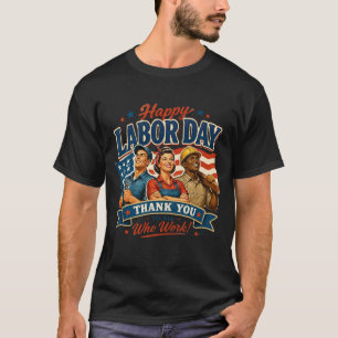 Amerikaanse Arbeiders Dag Eer Grafische T-shirt