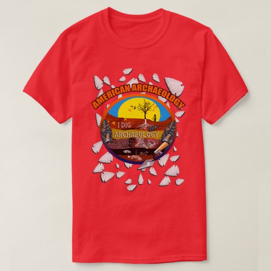Amerikaanse archeologie t-shirt (Design voorkant)