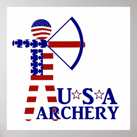 Amerikaanse Archery Poster (Voorkant)