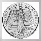 Amerikaanse arena Platinum, niet in omloop Poster (Voorkant)