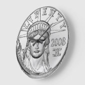 Amerikaanse arena Platinum Reverse Proof Coins Grote Klok (Hoek)