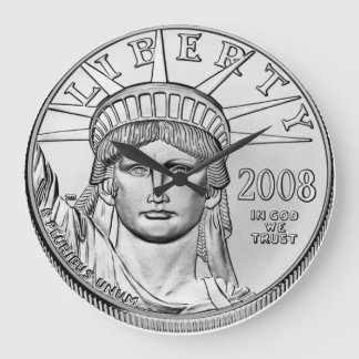Amerikaanse arena Platinum Reverse Proof Coins Grote Klok