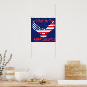 Amerikaanse arena Rockin in de vrije wereld Poster (Keuken)