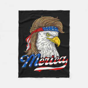 Amerikaanse Arend Amerikaanse Vlag 4 Juli Arend Us Fleece Deken