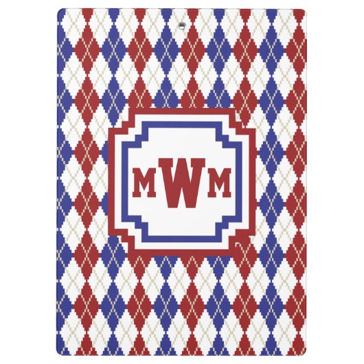 Amerikaanse Argyle-klembord Klembord (Achterkant)