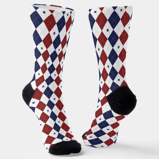 Amerikaanse Argyle Sokken (Gebogen)