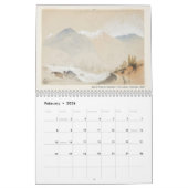 Amerikaanse Art Thomas Moran Waterverf Landscapes Kalender (Feb 2026)