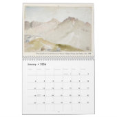 Amerikaanse Art Thomas Moran Waterverf Landscapes Kalender (Jan 2026)
