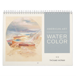 Amerikaanse Art Thomas Moran Waterverf Landscapes Kalender