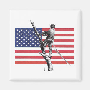 Amerikaanse artiest US Tree Chinzaag Magnet