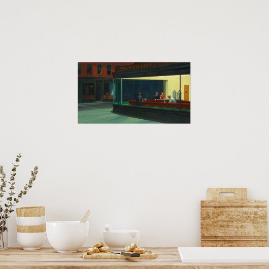 AMERIKAANSE ARTIST Edward Hopper Nighthawks 1942 Poster (Keuken)