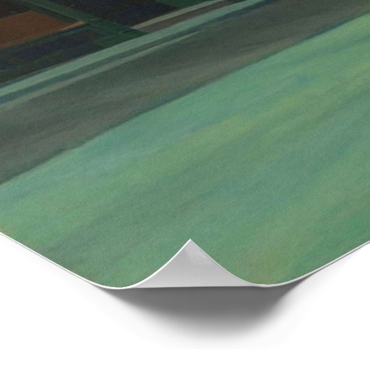 AMERIKAANSE ARTIST Edward Hopper Nighthawks 1942 Poster (Hoek)