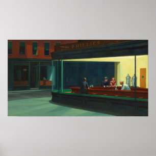 AMERIKAANSE ARTIST Edward Hopper Nighthawks 1942 Poster