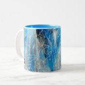 Amerikaanse ASL Tweekleurige Koffiemok (Voorkant links)