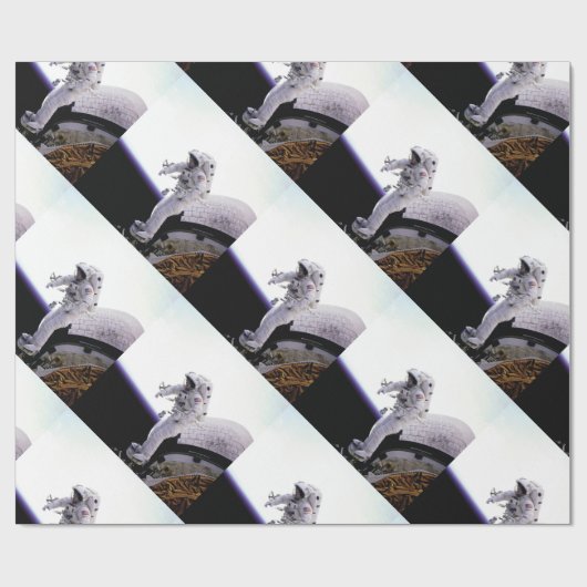 Amerikaanse astronaut cadeaupapier (Vlak)