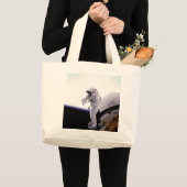 Amerikaanse astronaut grote tote bag (Voorkant (product))