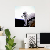 Amerikaanse astronaut poster (Thuiskantoor)