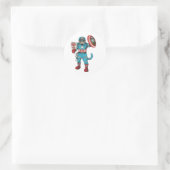 Amerikaanse astronaut ronde sticker (Tas)