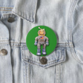 Amerikaanse Astronaut Speelgoed Robot Round Button (In situ)