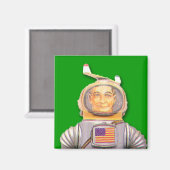 Amerikaanse astronaut Speelgoed Robot Square Magne Magneet (Voorkant / Achterkant)