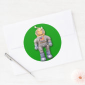 Amerikaanse Astronaut Speelgoed Robot Stickers (bl (Envelop)
