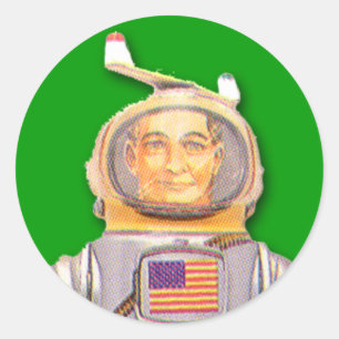 Amerikaanse Astronaut Speelgoed Robot Stickers (ve