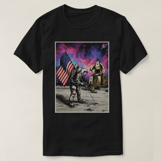 Amerikaanse astronaut t-shirt (Design voorkant)