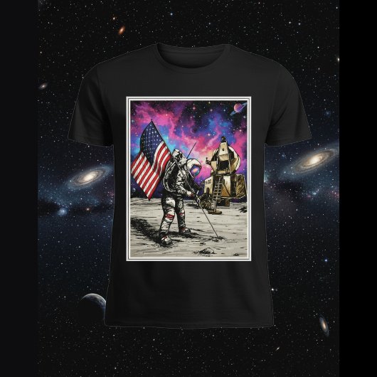 Amerikaanse astronaut t-shirt