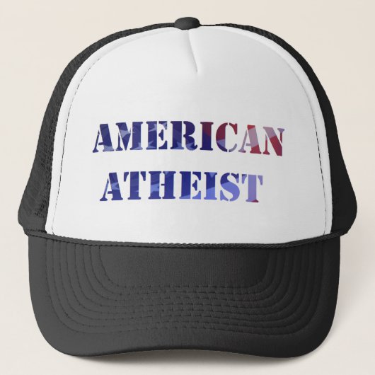 Amerikaanse atheïst Trucker Hat Trucker Pet (Voorkant)