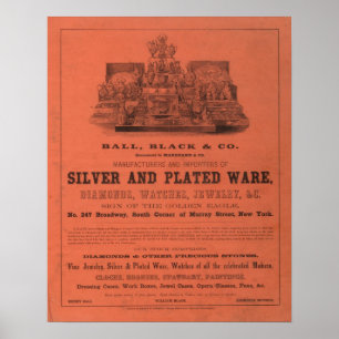 Amerikaanse atlas van Lining Colton Poster