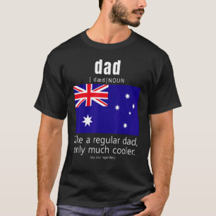 Amerikaanse Australische Patriot Flag Fathers Dag T-shirt