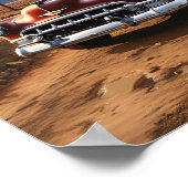 -Amerikaanse auto digitale print (Hoek)