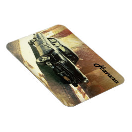 Amerikaanse auto in Havana, Cuba magnet Magneet