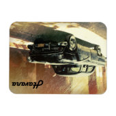 Amerikaanse auto in Havana, Cuba magnet Magneet (Horizontaal)