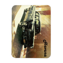 Amerikaanse auto in Havana, Cuba magnet