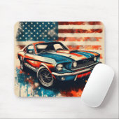 Amerikaanse auto muismat (Met muis)