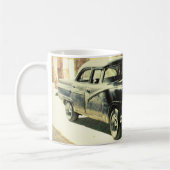 Amerikaanse auto op straat in het oude Havana, Cub Mok (Links)