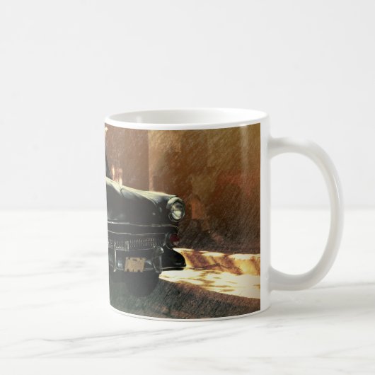 Amerikaanse auto op straat in het oude Havana, Cub Mok (Rechts)