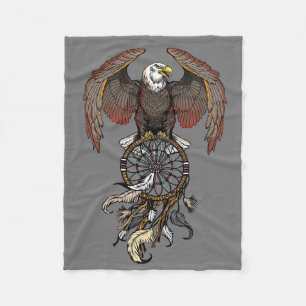 Amerikaanse autochtone indianen droamcatcher fleece deken