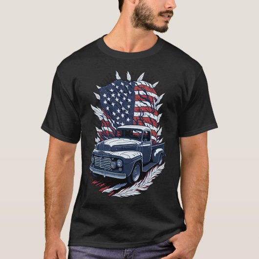 Amerikaanse auto's 15 t-shirt (Voorkant)